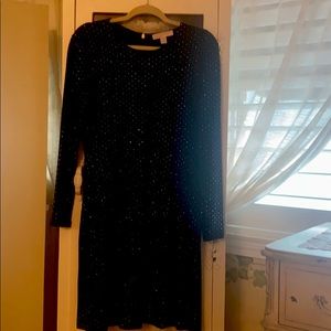 Black and gold dress